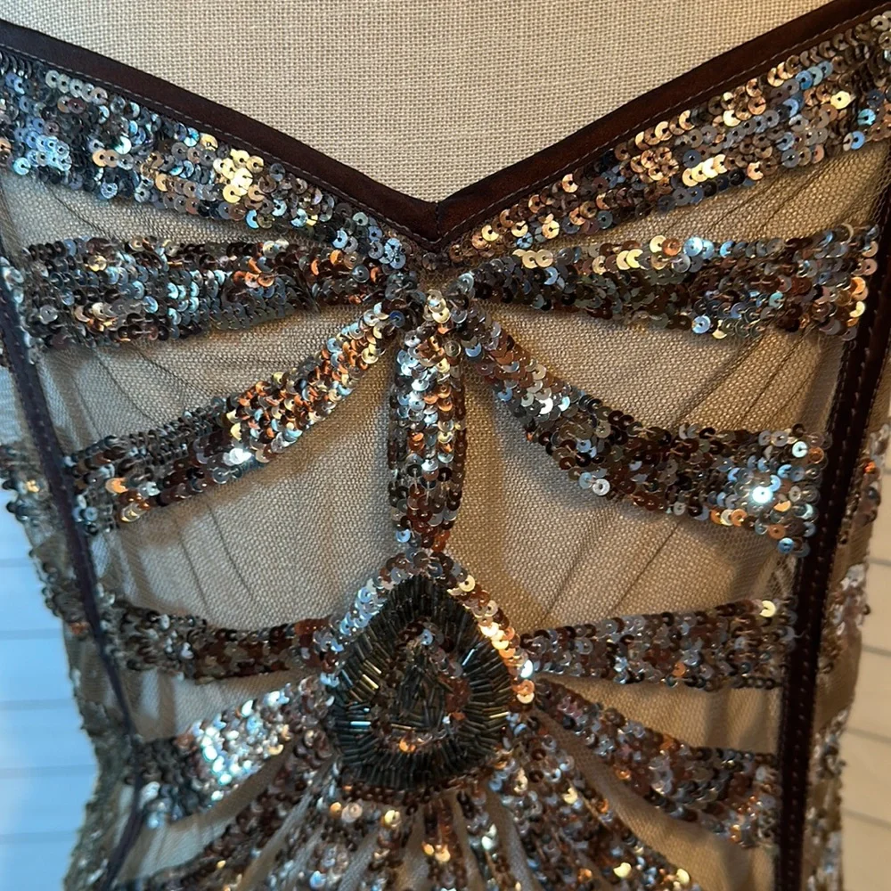 Sony Wardrobe Department Daring Sexy Sequin Mini Dress or Glam Swim Coverup - Picture 5 of 16